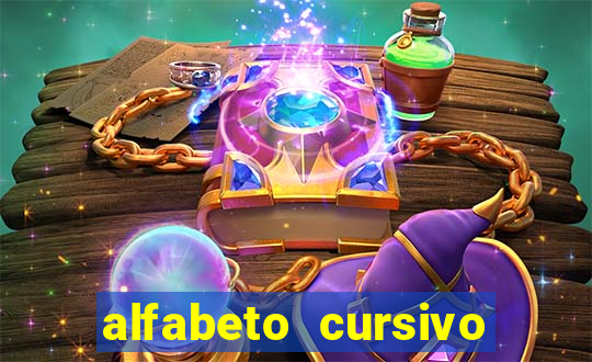 alfabeto cursivo para treinar caligrafia